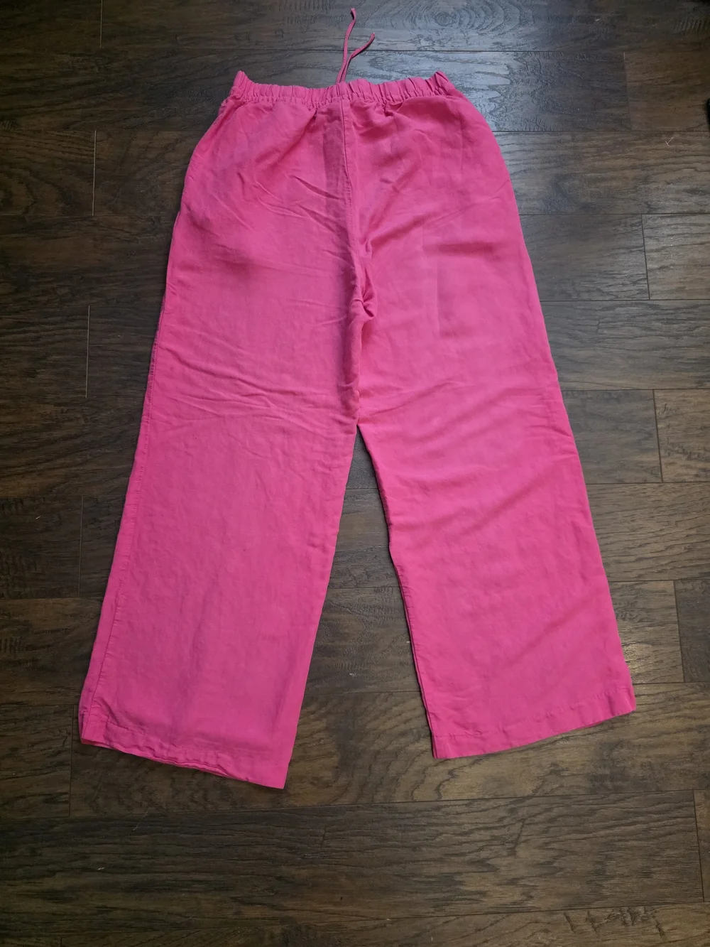 H&M Hot Magenta Linen-Blend Pants